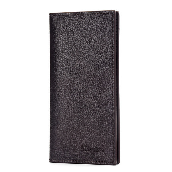 Šiuolaikinė odinė piniginė su užrašu du modeliai