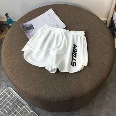 Ljetne ženske ležerne sportske kratke hlače s pojasom i elastičnim strukom Modne zgodne široke kratke hlače za djevojke