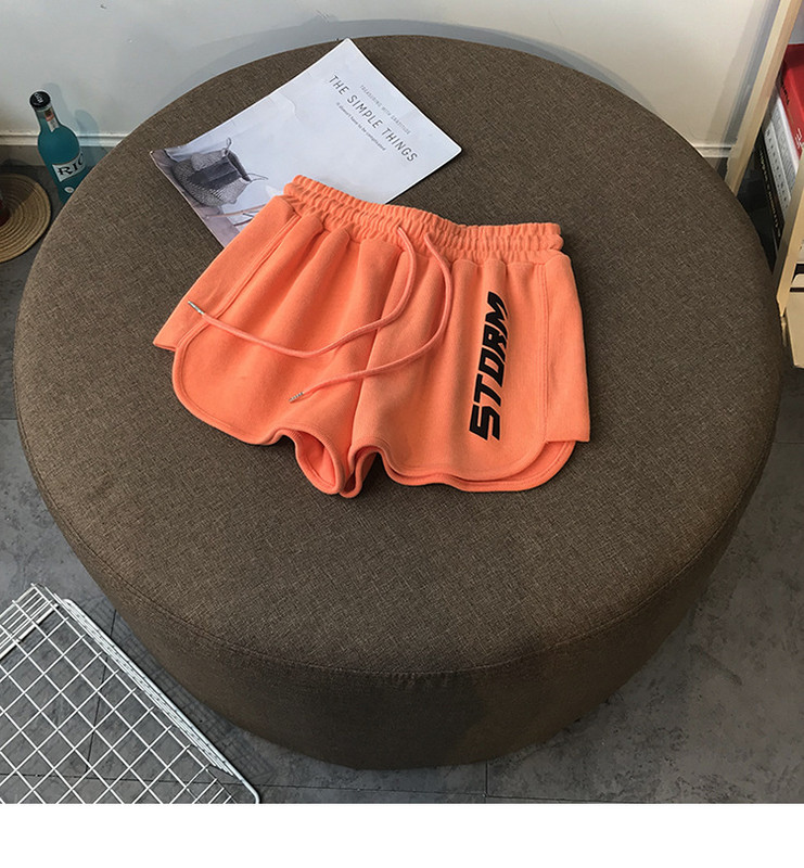 Ljetne ženske ležerne sportske kratke hlače s pojasom i elastičnim strukom Modne zgodne široke kratke hlače za djevojke