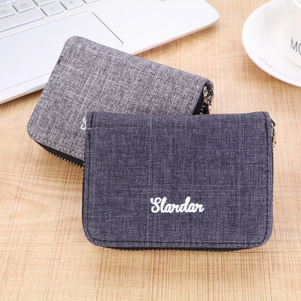 Lõuendist meeste rahakott kirjaga - mitut värvi