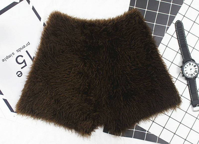 Tavasz és tél női vastag mohair szőrme rövidnadrág magas derekú sztreccs kötött csizma vastag szőrme meleg rövid nadrág