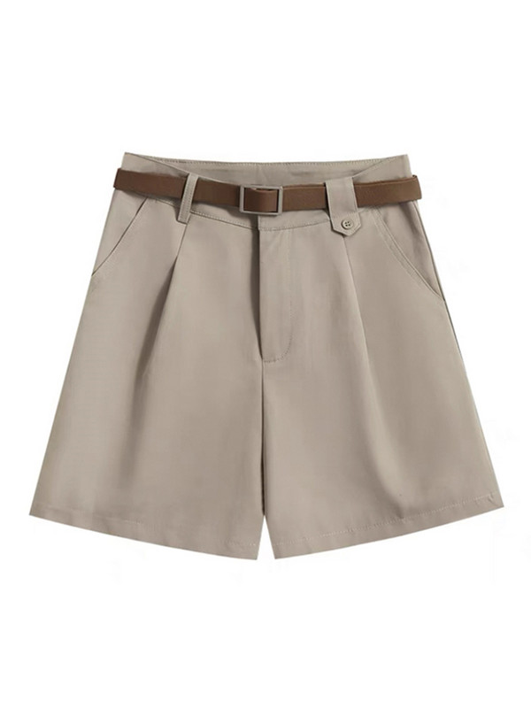 Naiste lühikesed püksid, suvine nööp, laia säärega, avara kardinaga Korea stiilis vabaaja naiste kontori BF tänavarõivad, mood, lihtsad, kõik sobivad