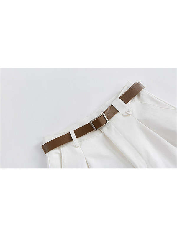 Naiste lühikesed püksid, suvine nööp, laia säärega, avara kardinaga Korea stiilis vabaaja naiste kontori BF tänavarõivad, mood, lihtsad, kõik sobivad