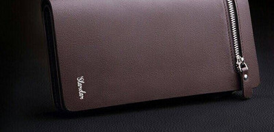 Pikk lahtritega meeste rahakott