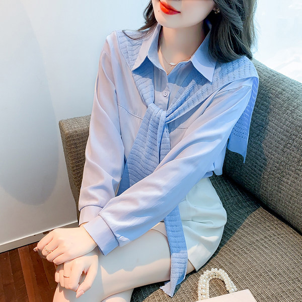 Puhta mustriga pikkade varrukatega naistesärk