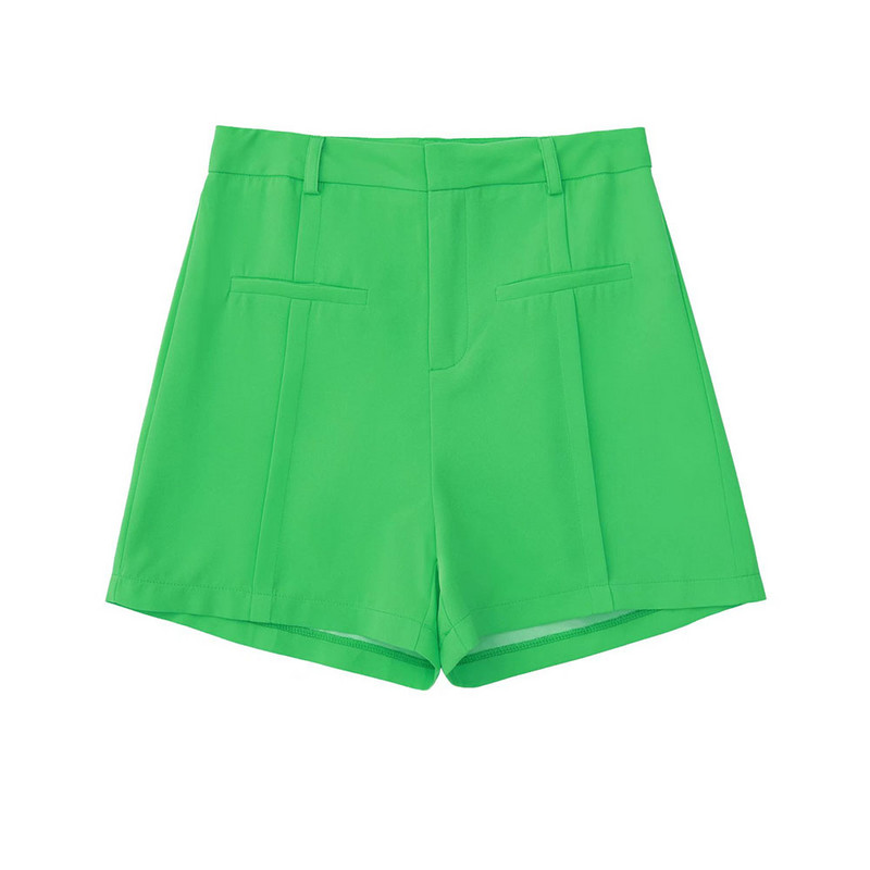 Zach AiIsa vasaros nauji moteriški rūbai temperamento paprasti ir universalūs tiesūs laisvalaikio ploni šortai aukštu juosmeniu