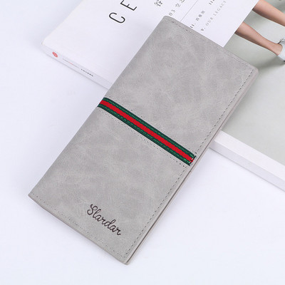 Elegáns férfi bőr pénztárca két modell felirattal