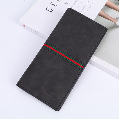 Elegáns férfi bőr pénztárca két modell felirattal