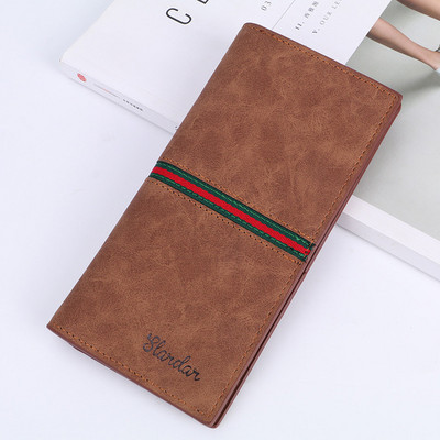 Elegáns férfi bőr pénztárca két modell felirattal