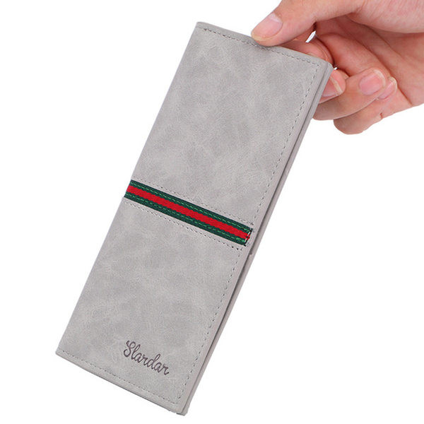 Elegáns férfi bőr pénztárca két modell felirattal