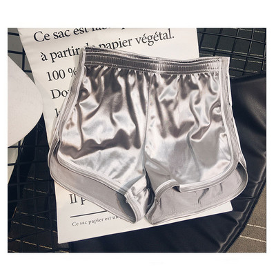 Sanderala naiste suvised seksikad satiinist siledad lühikesed püksid, suur XXL elastne, lõdva vöökoht, jooksva fitnessi õhukesed kuumad soliidsed rõivad