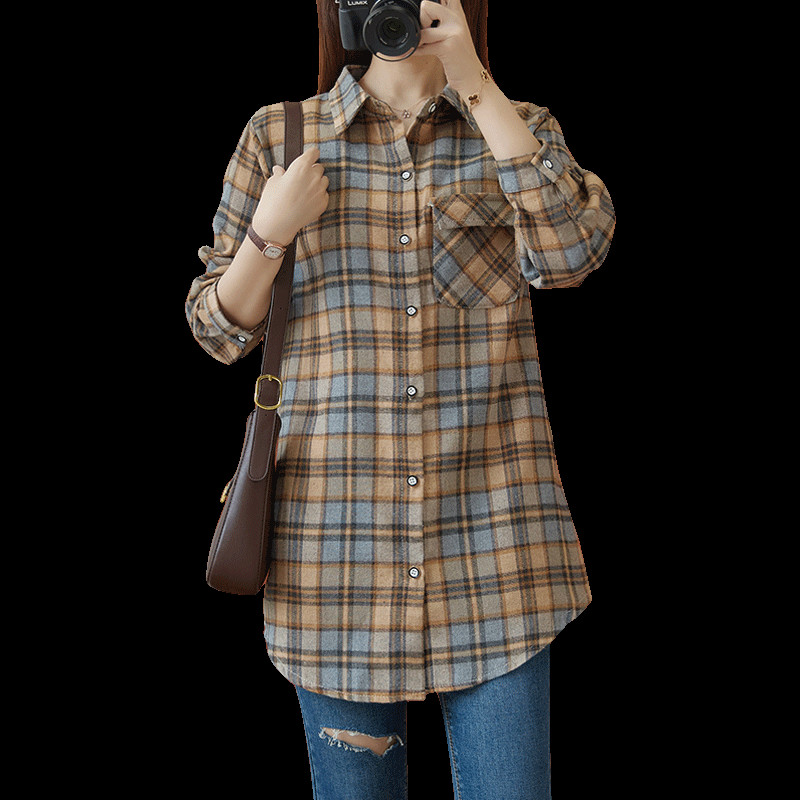 Naiste särk nööpide ja taskuga