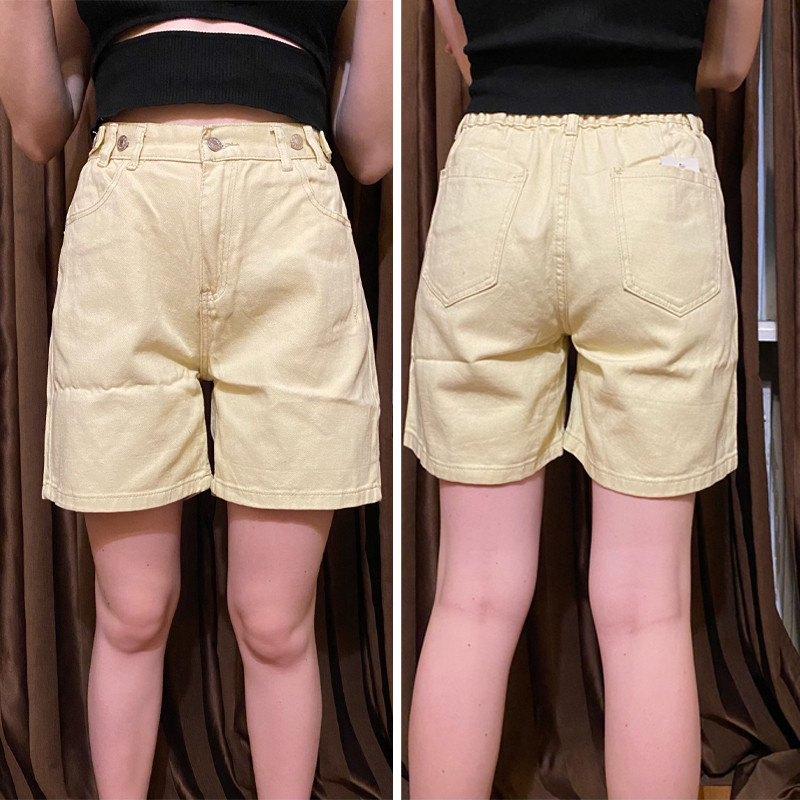 2020 m. pavasaris ir vasara Nauji moteriški laisvalaikio džinsiniai šortai Madingi šortai aukštu juosmeniu plačiomis kojomis moteriški apatiniai B01409O