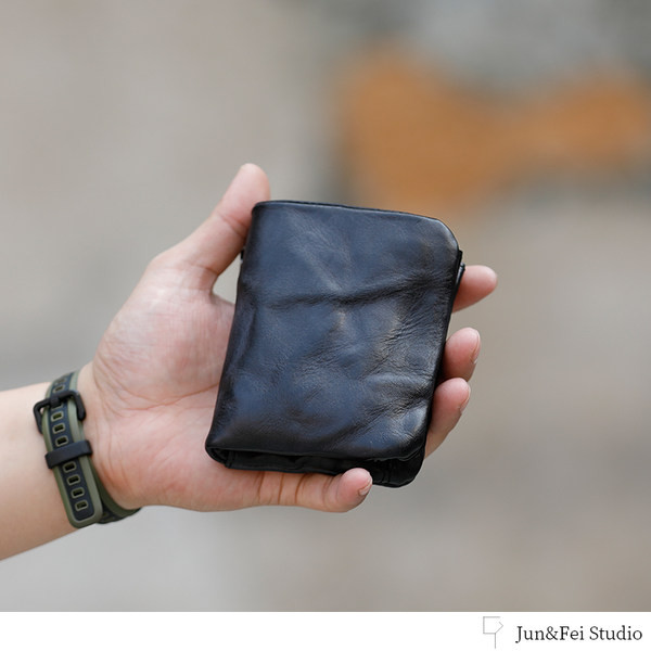 Vintažinė dirbtinės odos piniginė vyrams