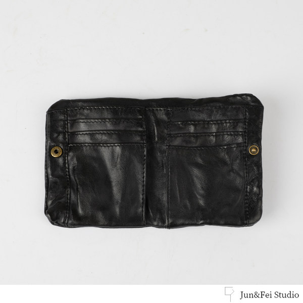 Vintažinė dirbtinės odos piniginė vyrams