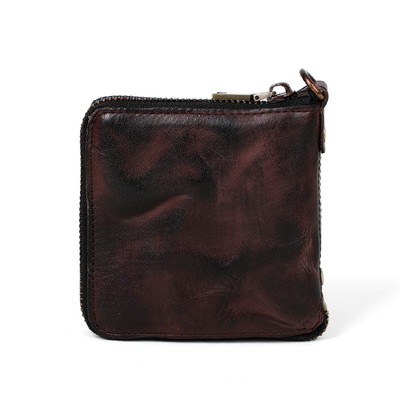 Muški vintage novčanik od eko kože sa patentnim zatvaračem