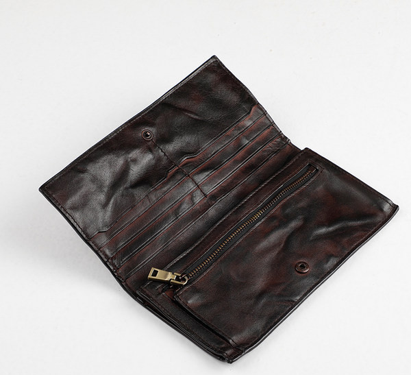 Vyriška eko odos piniginė su vidiniu užtrauktuku