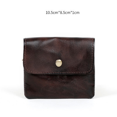 Meeste rahakott ökonahast - musta ja pruuni värvi