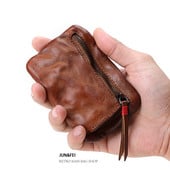 Naujo modelio odinė vyriška piniginė su užtrauktuku