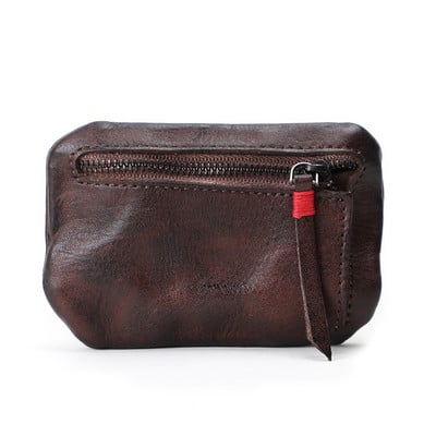 Naujo modelio odinė vyriška piniginė su užtrauktuku