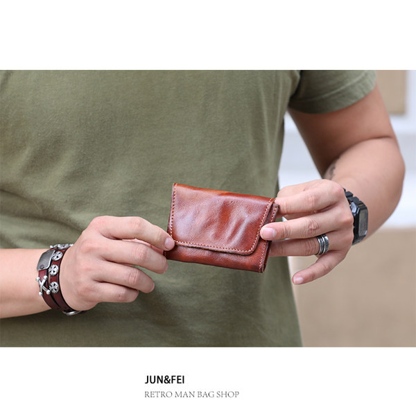 Bőr férfi pénztárca három színben