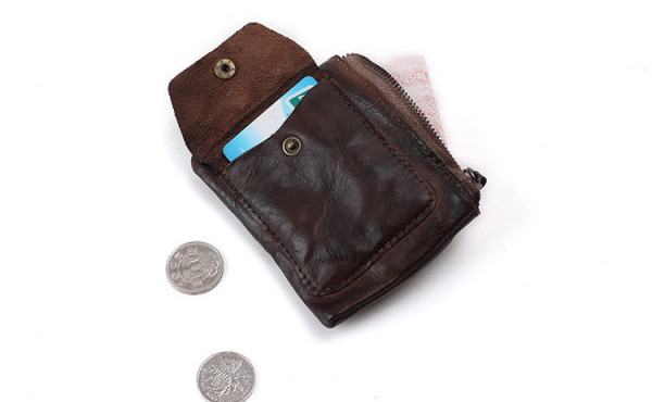 Maža vyriška piniginė monetoms ir asmens dokumentams