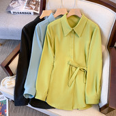 Cămașă elegantă de damă cu guler și nasturi clasici