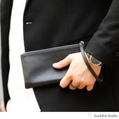 Vyriška odinė piniginė su rankena