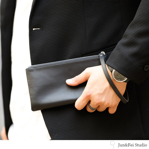 Vyriška odinė piniginė su rankena