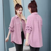 Moteriški laisvalaikio marškinėliai klasikine apykakle