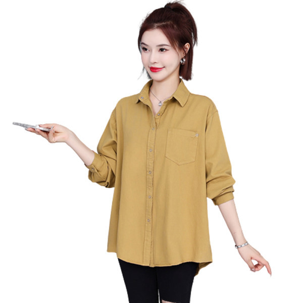 Cămașă lejeră de damă, cu buzunar