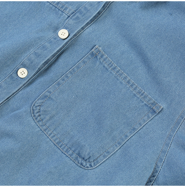 Cămașă de damă din denim cu buzunar