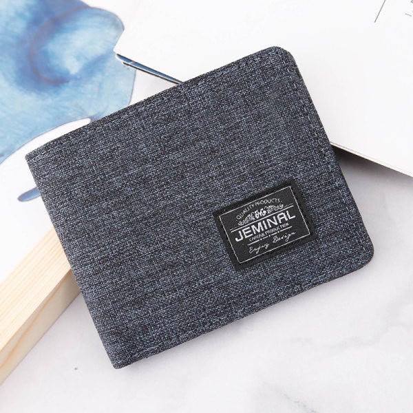 Meeste lõuendist rahakott logoga