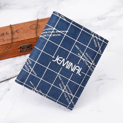 Tekstilinė vyriška piniginė su užrašu ir velcro užsegimu