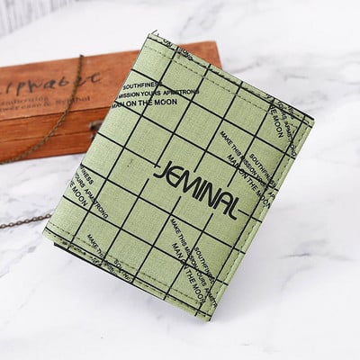 Tekstilinė vyriška piniginė su užrašu ir velcro užsegimu