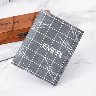 Tekstilinė vyriška piniginė su užrašu ir velcro užsegimu