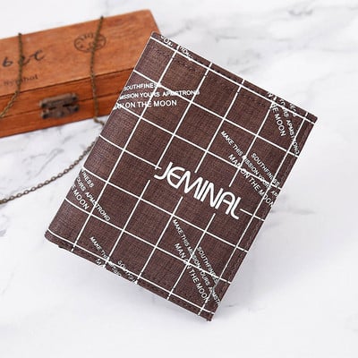 Tekstilinė vyriška piniginė su užrašu ir velcro užsegimu