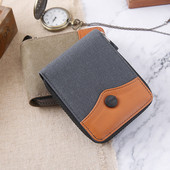 Madinga vyriško audinio piniginė su skyriumi monetoms