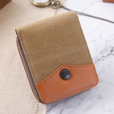 Madinga vyriško audinio piniginė su skyriumi monetoms