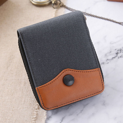 Madinga vyriško audinio piniginė su skyriumi monetoms