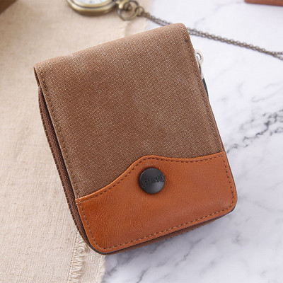 Madinga vyriško audinio piniginė su skyriumi monetoms