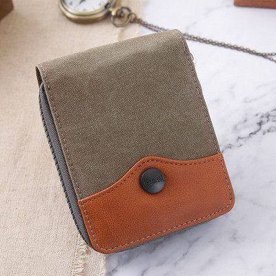 Madinga vyriško audinio piniginė su skyriumi monetoms