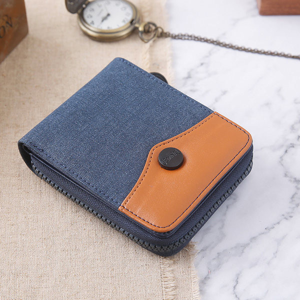 Madinga vyriško audinio piniginė su skyriumi monetoms