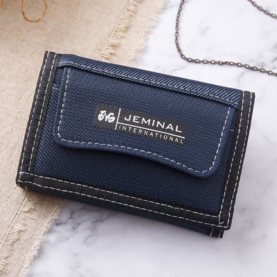 Vyriška tekstilinė piniginė su keliais skyreliais