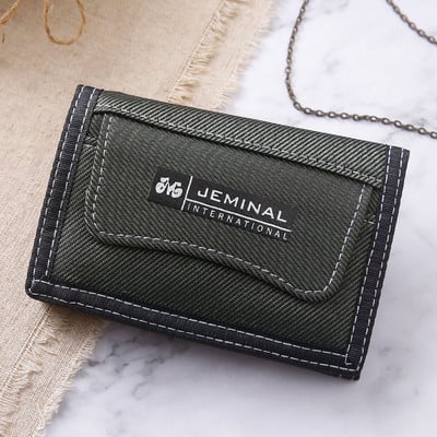 Vyriška tekstilinė piniginė su keliais skyreliais