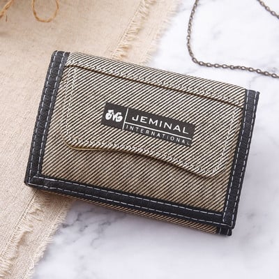 Vyriška tekstilinė piniginė su keliais skyreliais