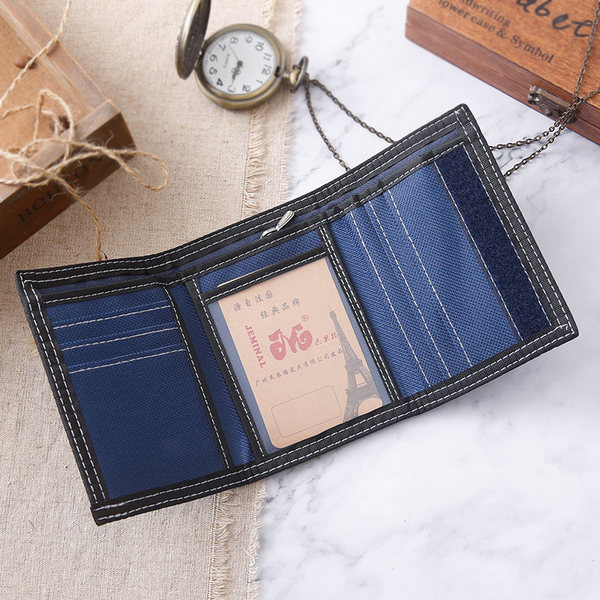 Vyriška tekstilinė piniginė su keliais skyreliais