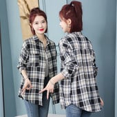 Naiste ruuduline taskuga särk