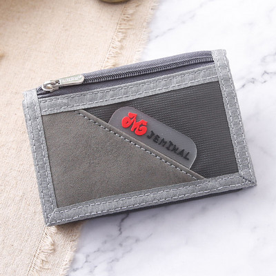 Muški tekstilni novčanik s čičak kopčom i natpisom