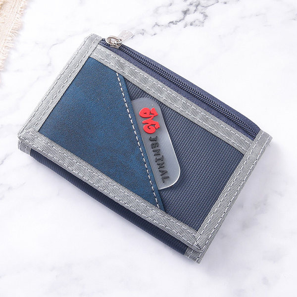 Muški tekstilni novčanik s čičak kopčom i natpisom